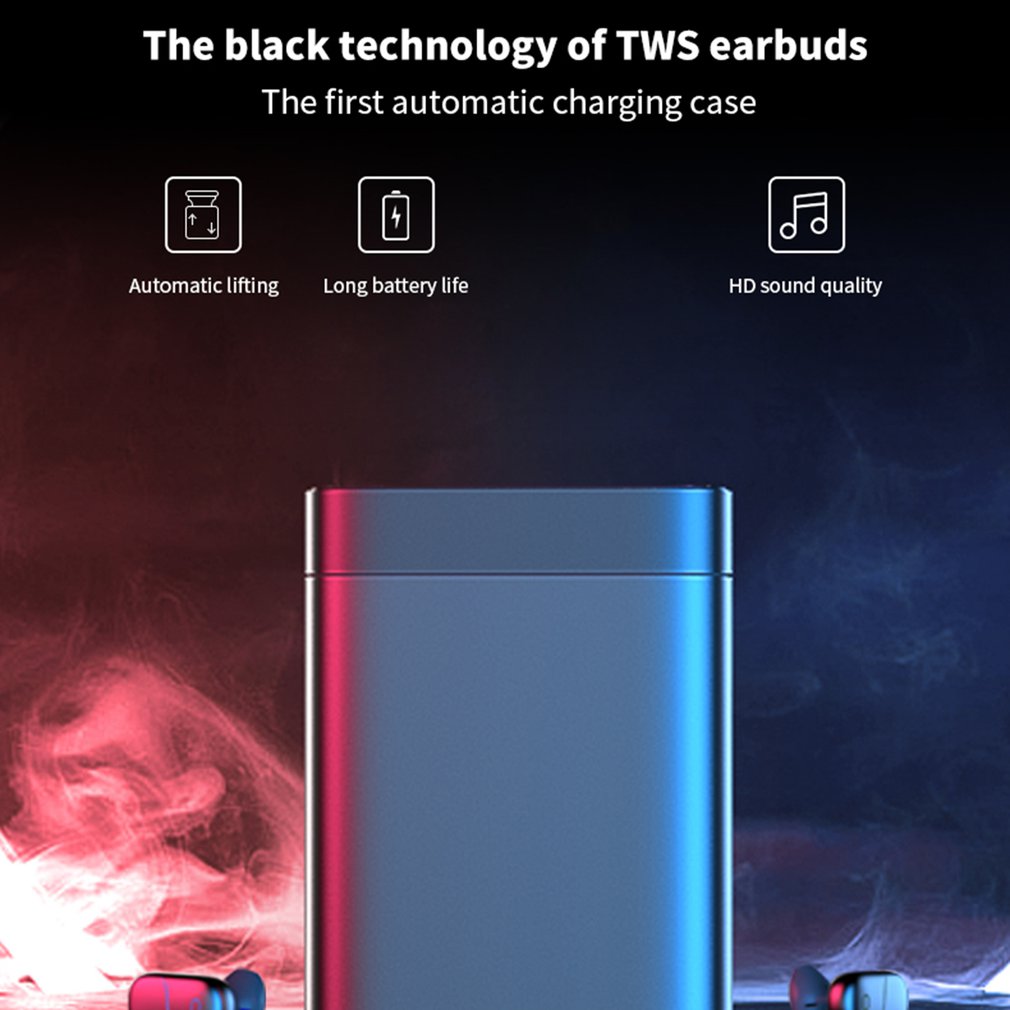 T6 TWS Wireless Bluetooth 5.0 Sports Earphone Earbuds Waterproof Stereo Music Calling Headset with Touch Control Charging Case T6 TWS Wireless Bluetooth 5.0 Sports Earphone Earbuds Waterproof Stereo Music Calling Headset with Touch Control Charging Case